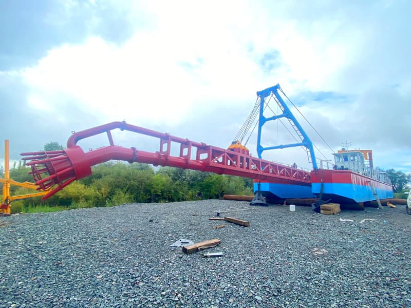 Draga de succión a chorro eléctrica/diésel para dragado de ríos