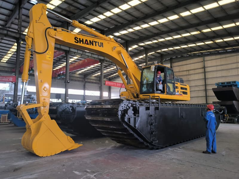 Excavadora de dragado anfibia de 5-40 toneladas para dragado de ríos, lagos y puertos