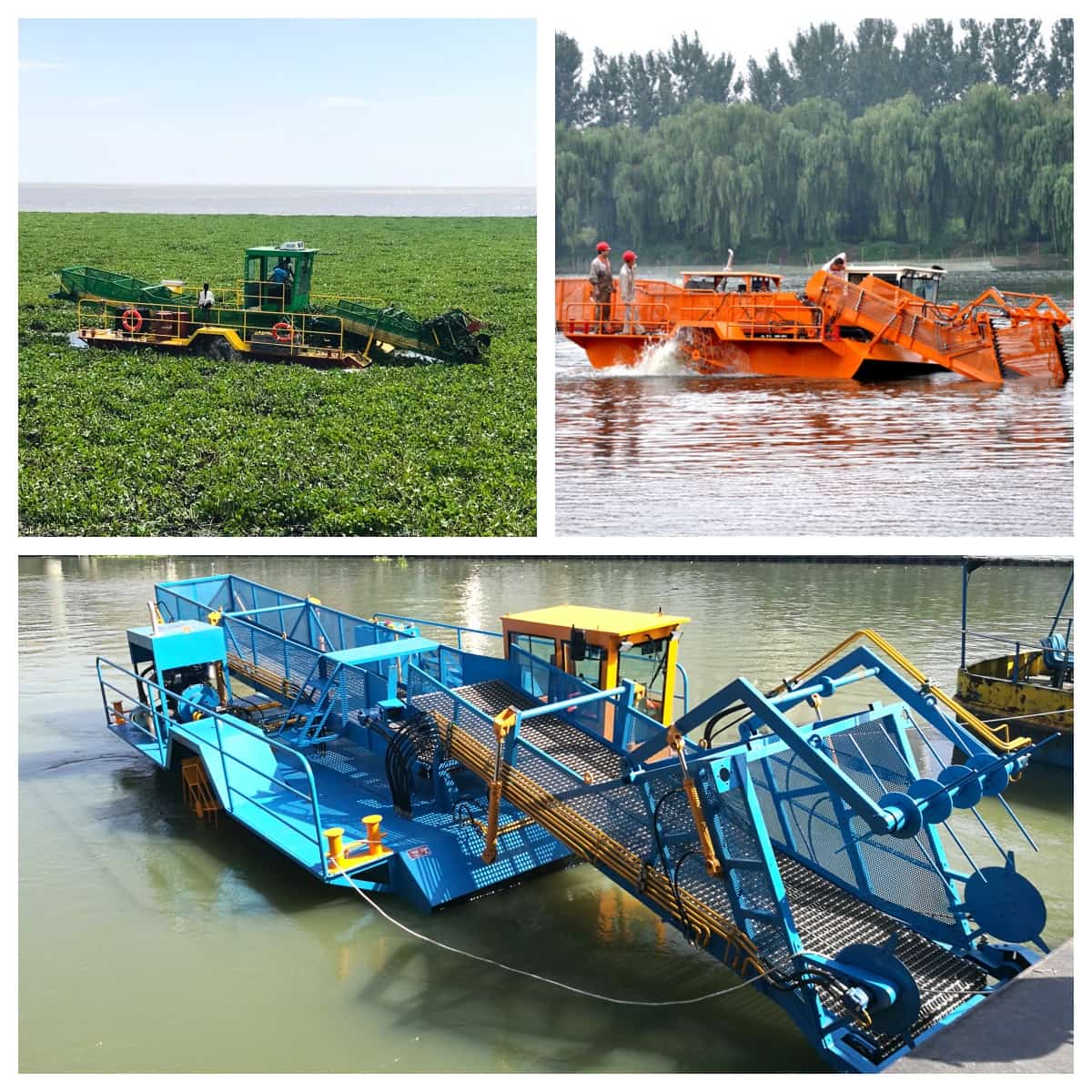 Aquatic Weed Harvester Water Cleaning Boat Trash Skimmer Boat