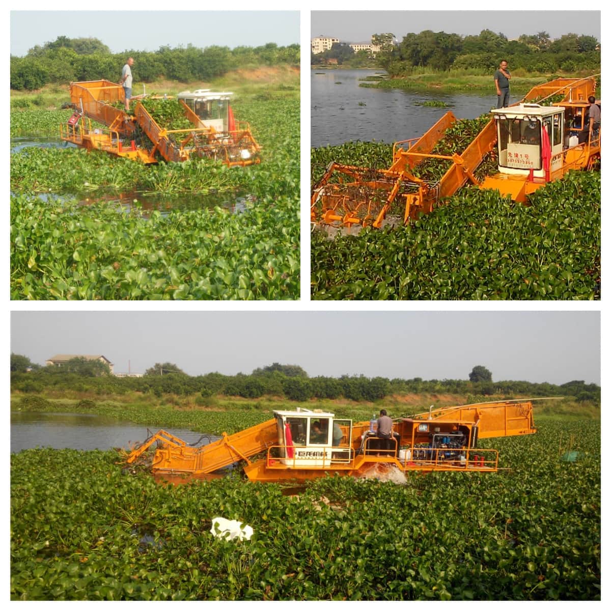 Aquatic Weed Harvester Water Cleaning Boat Trash Skimmer Boat