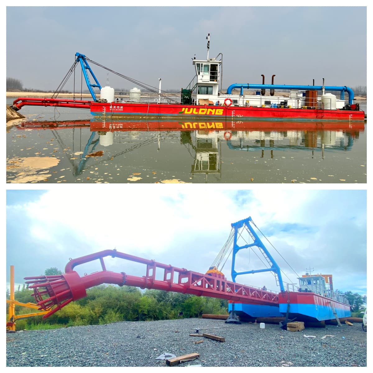 Electric /Diesel Driven Jet Suction Dredger for River Dredging